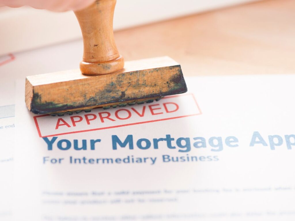 mortgage application getting stamped with approval